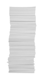 Photo of Stack of paper sheets isolated on white