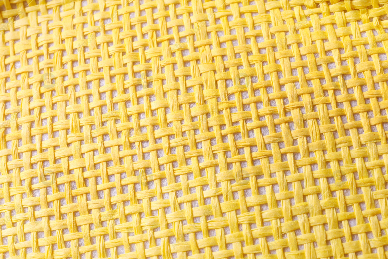 Photo of Color wicker woven texture as background, closeup