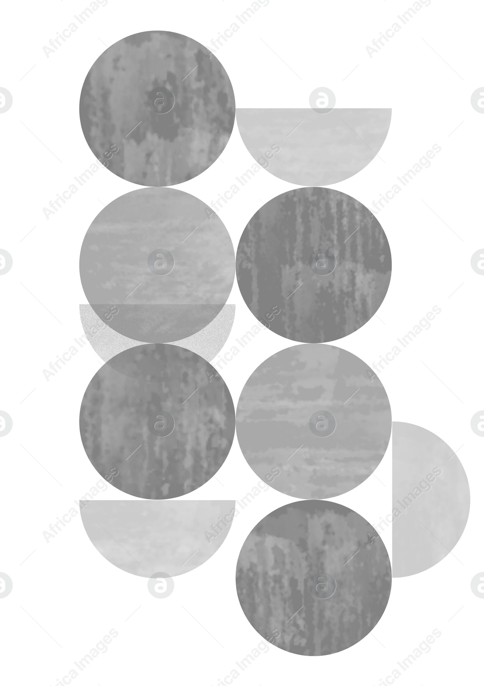 Illustration of Beautiful abstract image with geometric shapes in different shades of grey color