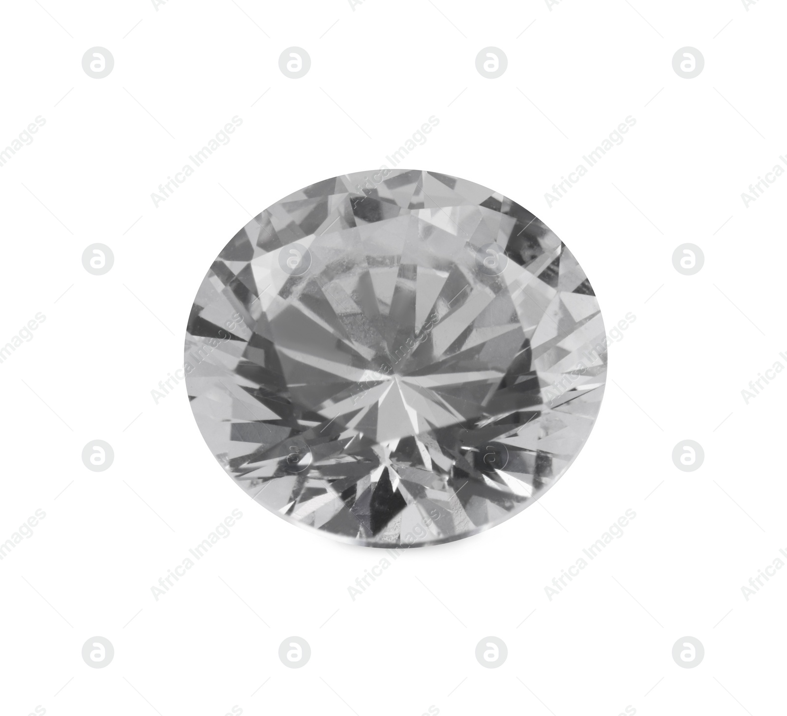 Photo of One beautiful shiny diamond isolated on white