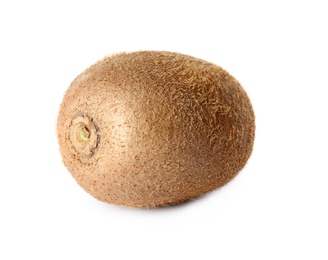Photo of Whole fresh ripe kiwi isolated on white