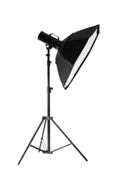 Photo of Studio lighting on white background. Food photography