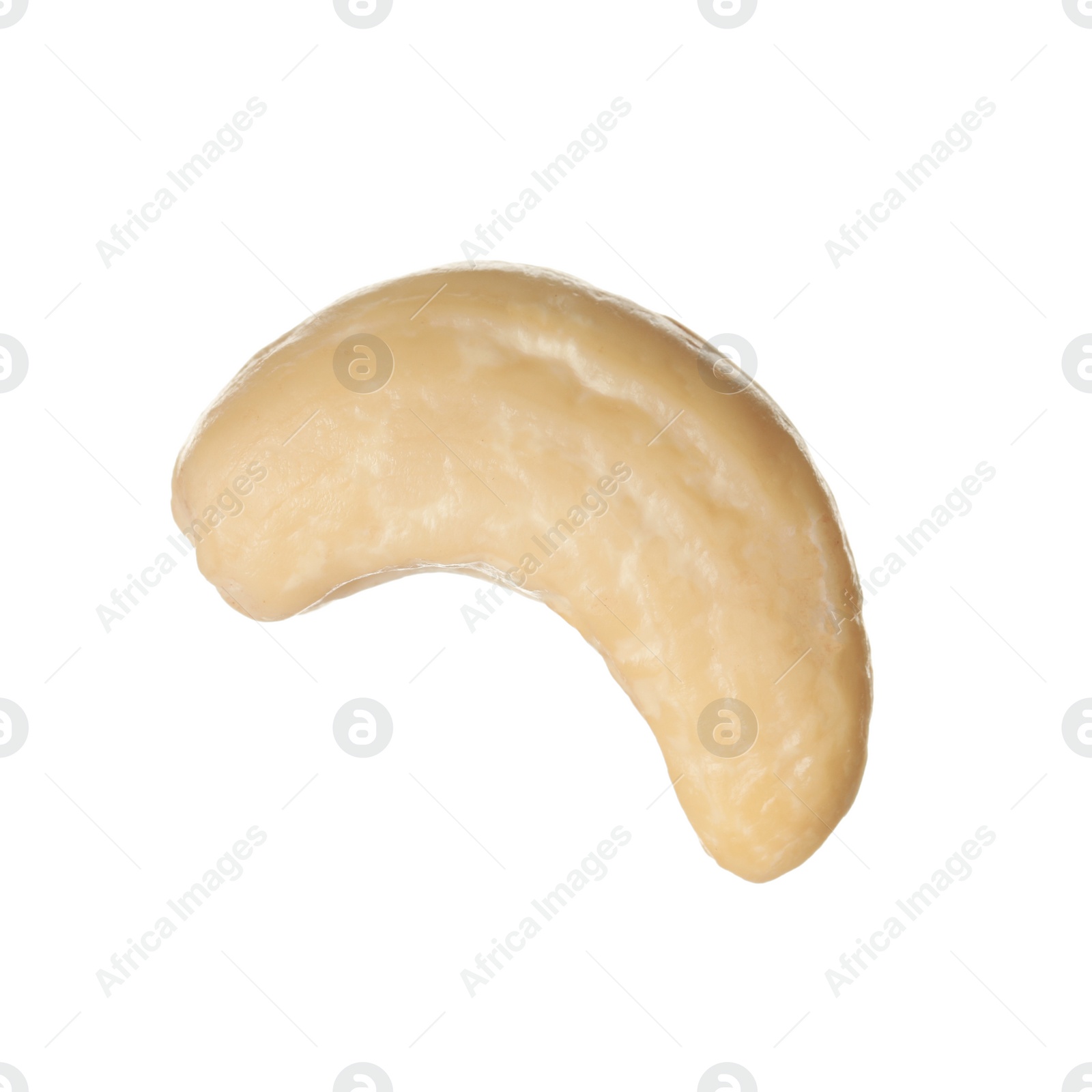 Photo of Tasty organic cashew nut isolated on white