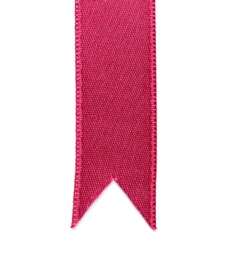 Simple color ribbon on white background, top view