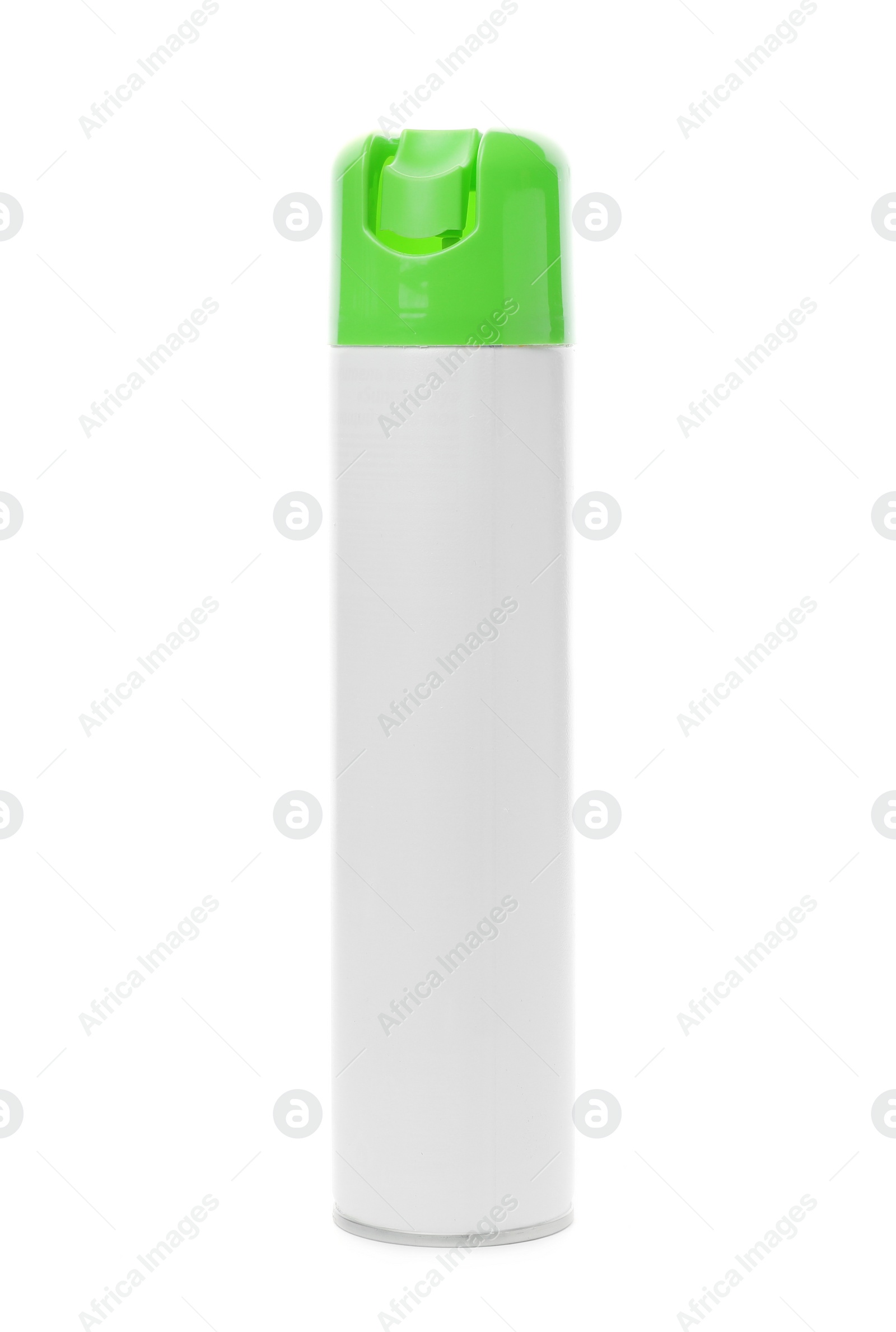 Photo of Spray air freshener on white background