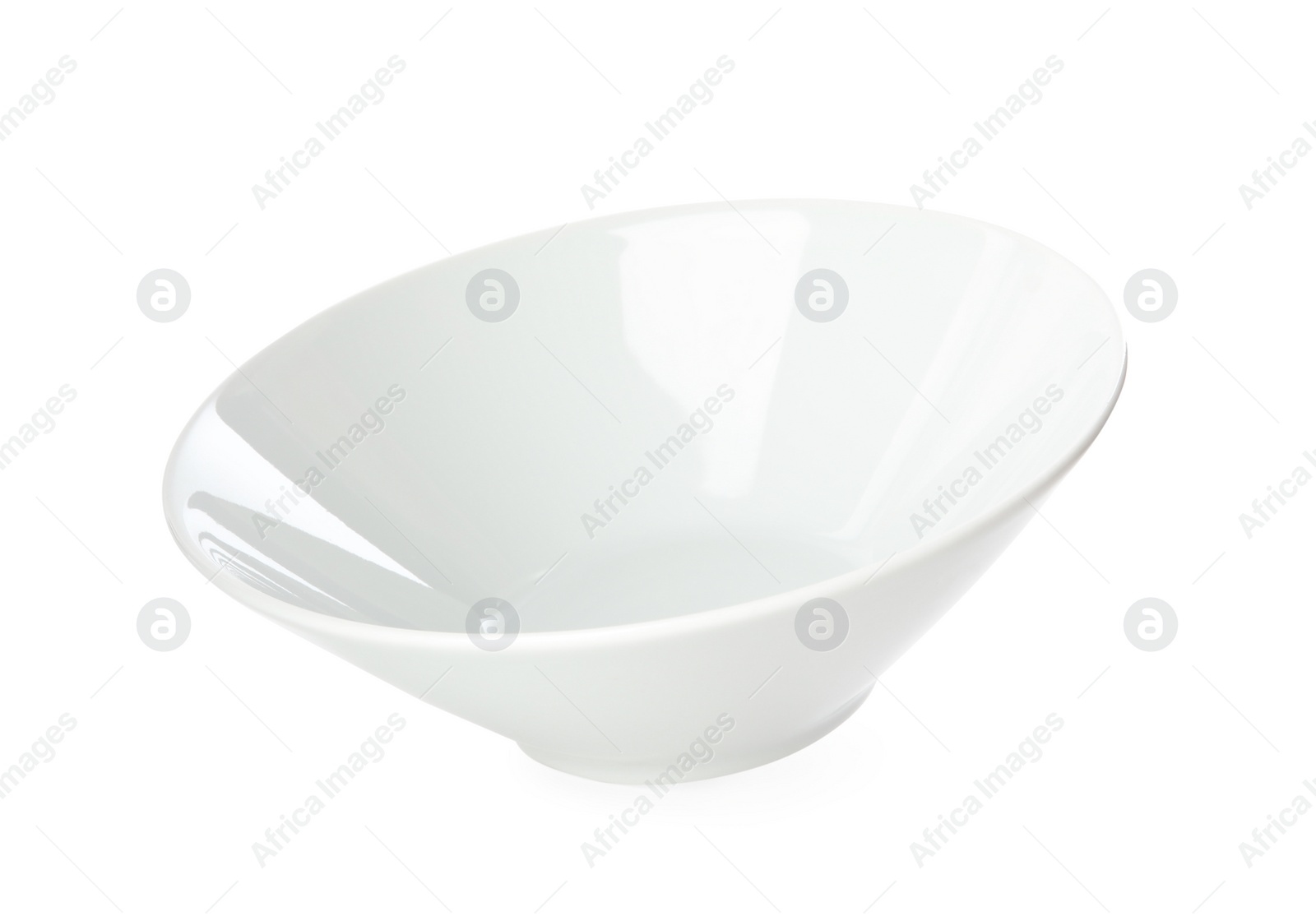 Photo of Clean empty ceramic bowl isolated on white