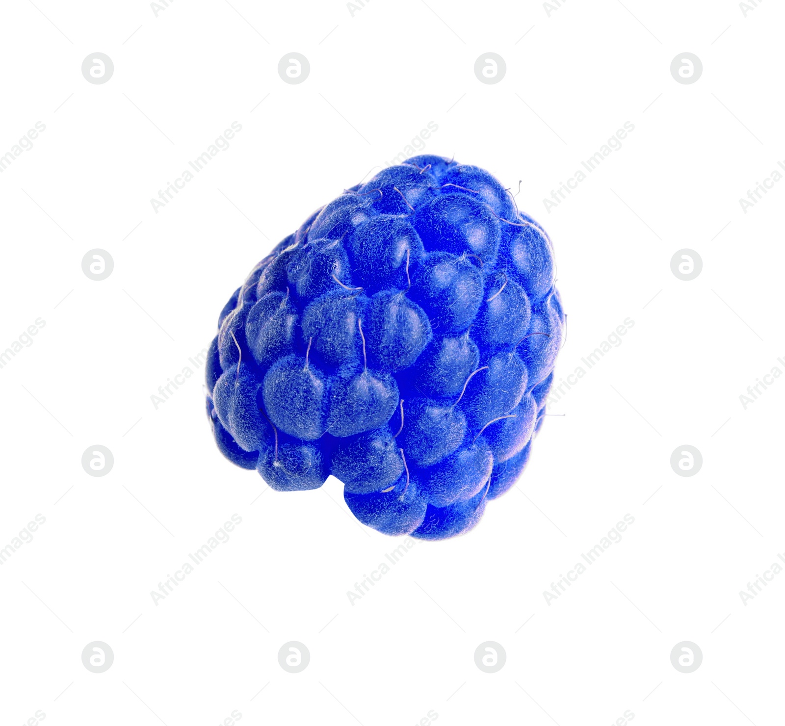 Image of Fresh tasty blue raspberry isolated on white