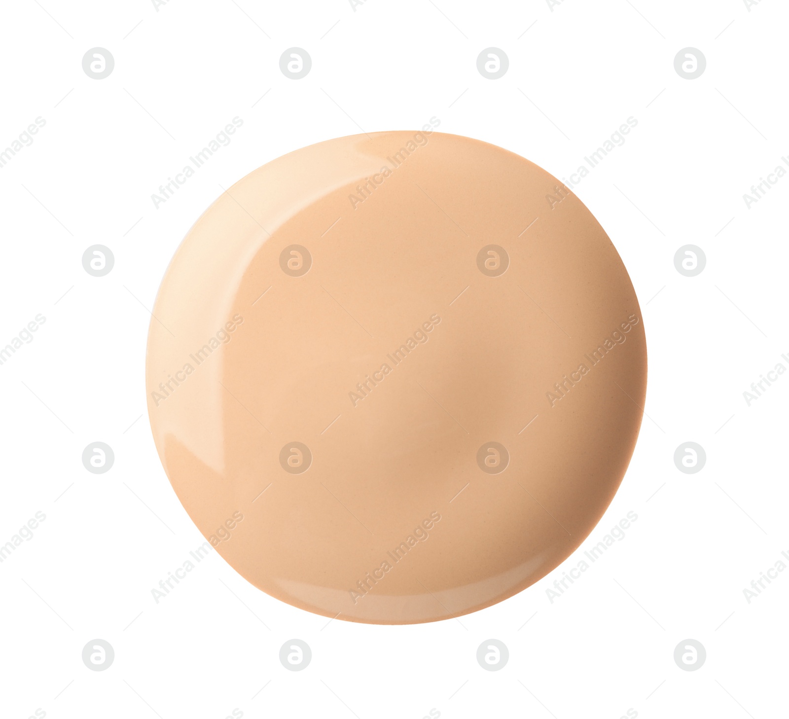 Photo of Sample of liquid skin foundation on white background, top view