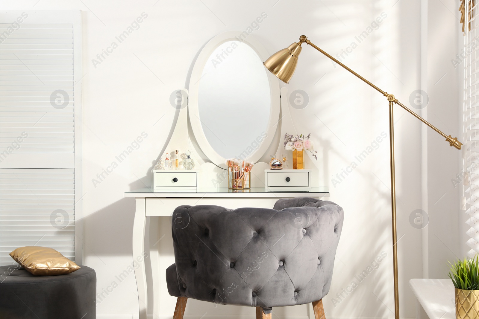 Photo of Stylish room interior with elegant dressing table