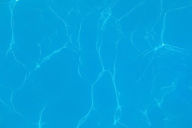 Photo of Swimming pool water as background, top view