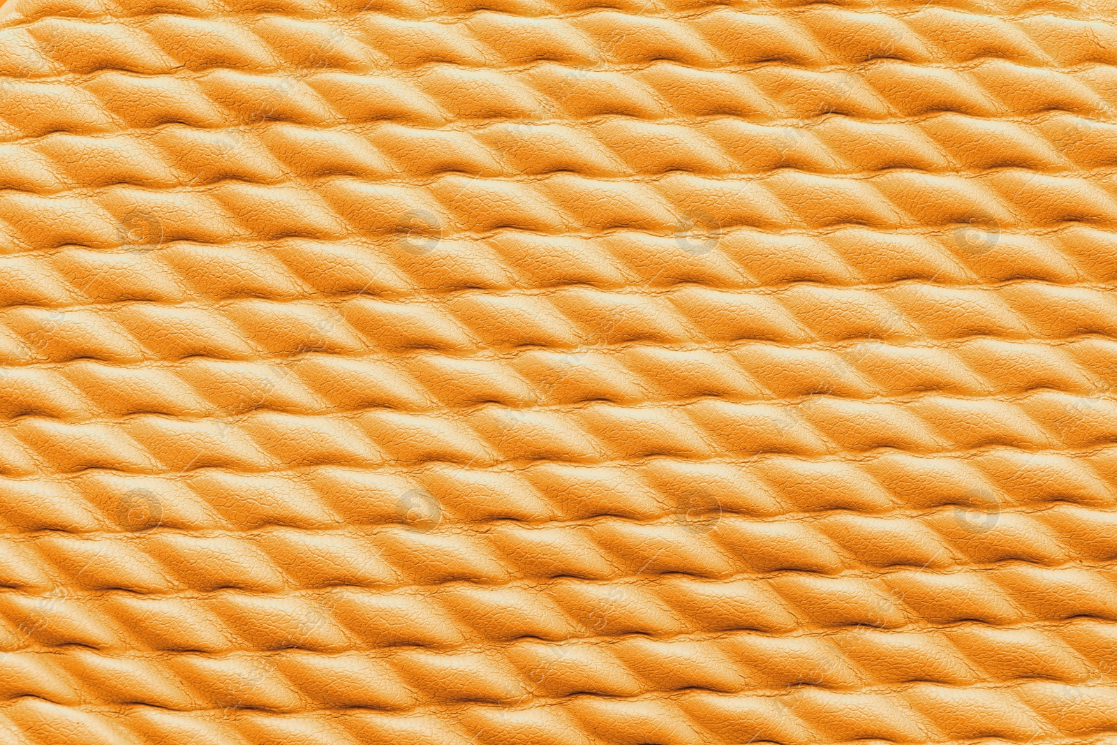 Image of Texture of orange leather as background, closeup