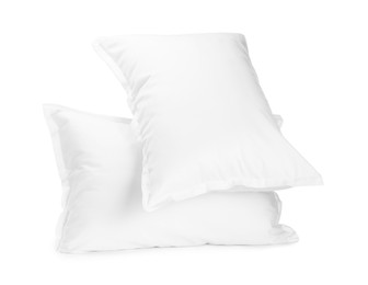 Two new soft pillows isolated on white