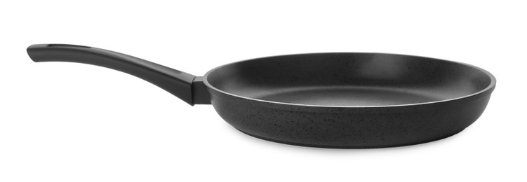 Photo of New non-stick frying pan isolated on white