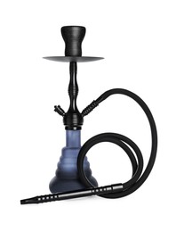 New modern dark hookah isolated on white