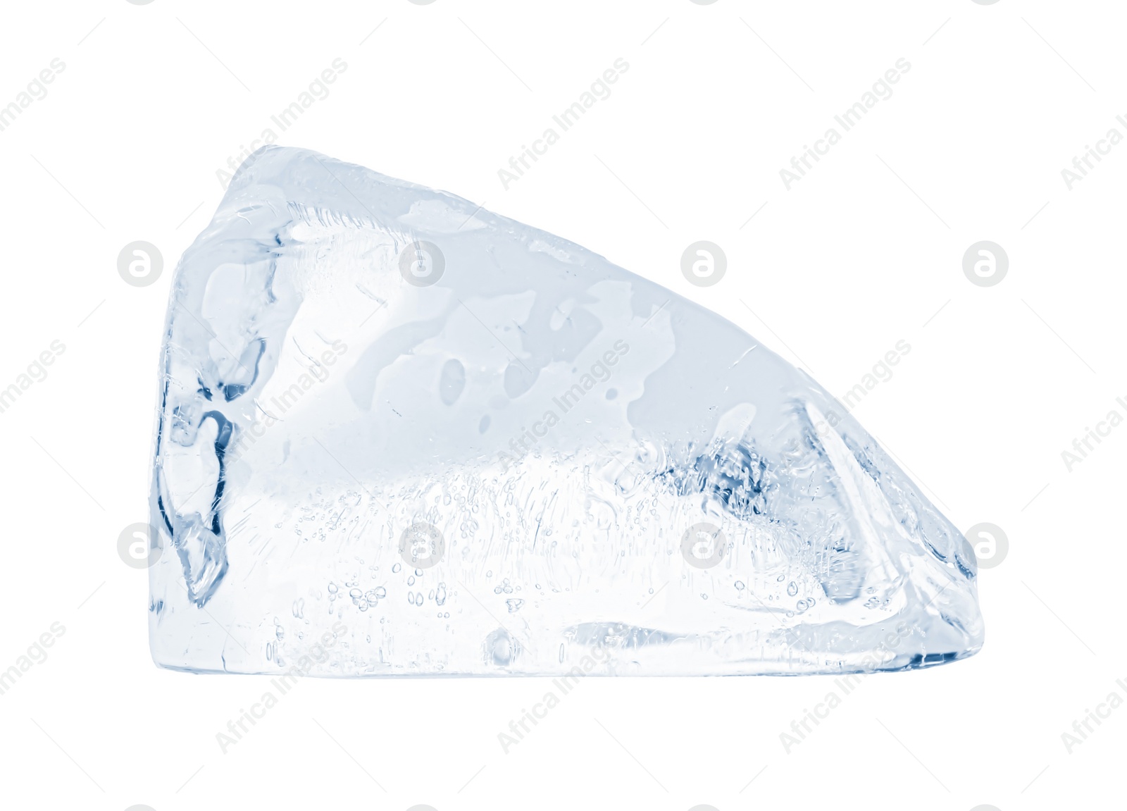 Photo of Piece of clear ice isolated on white