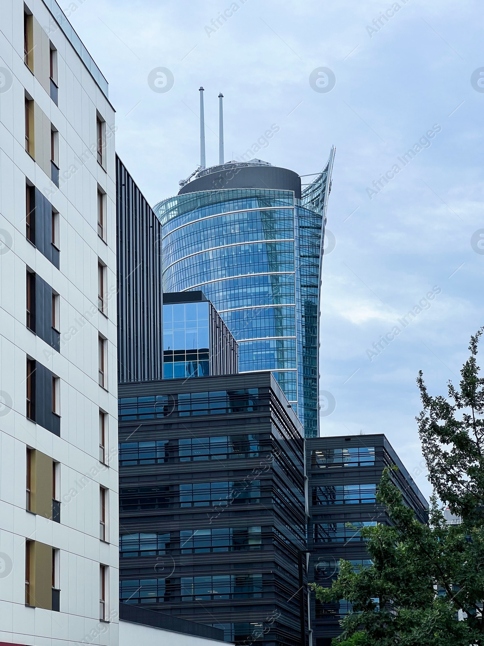 Photo of Beautiful view of city with modern buildings