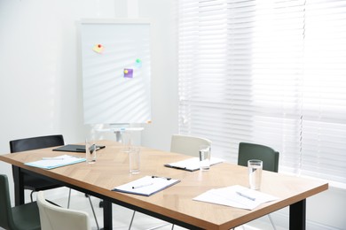 Conference room interior with modern office table