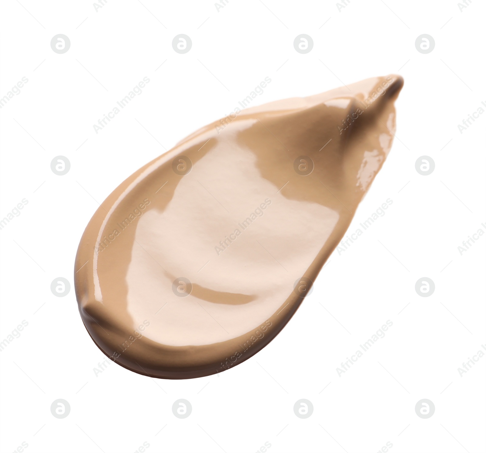 Photo of Swatch of liquid skin foundation isolated on white