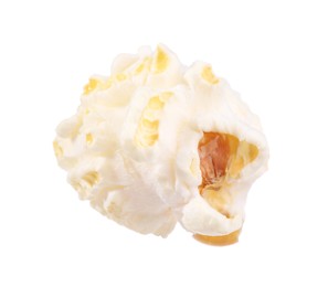 Kernel of tasty fresh popcorn isolated on white