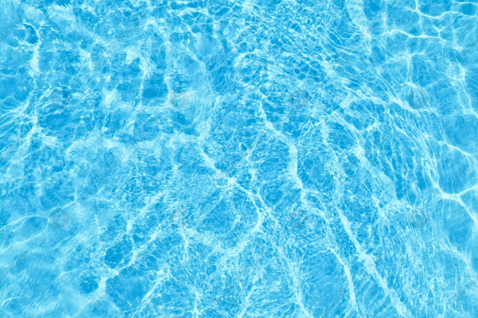 Image of Swimming pool with cool water as background, top view