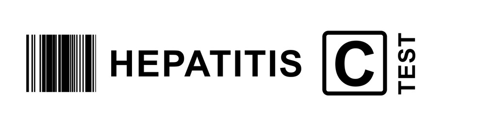 Illustration of Text Hepatitis C TEST on white background, illustration