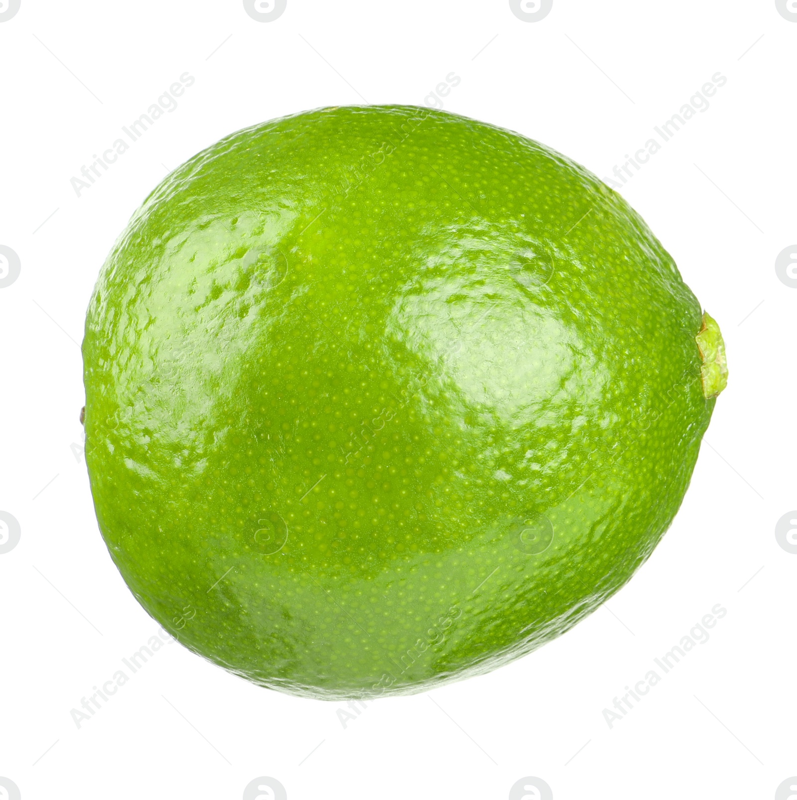 Photo of Fresh green ripe lime isolated on white