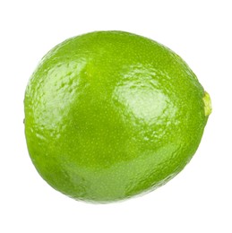 Fresh green ripe lime isolated on white