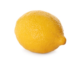 Ripe fresh lemon fruit isolated on white