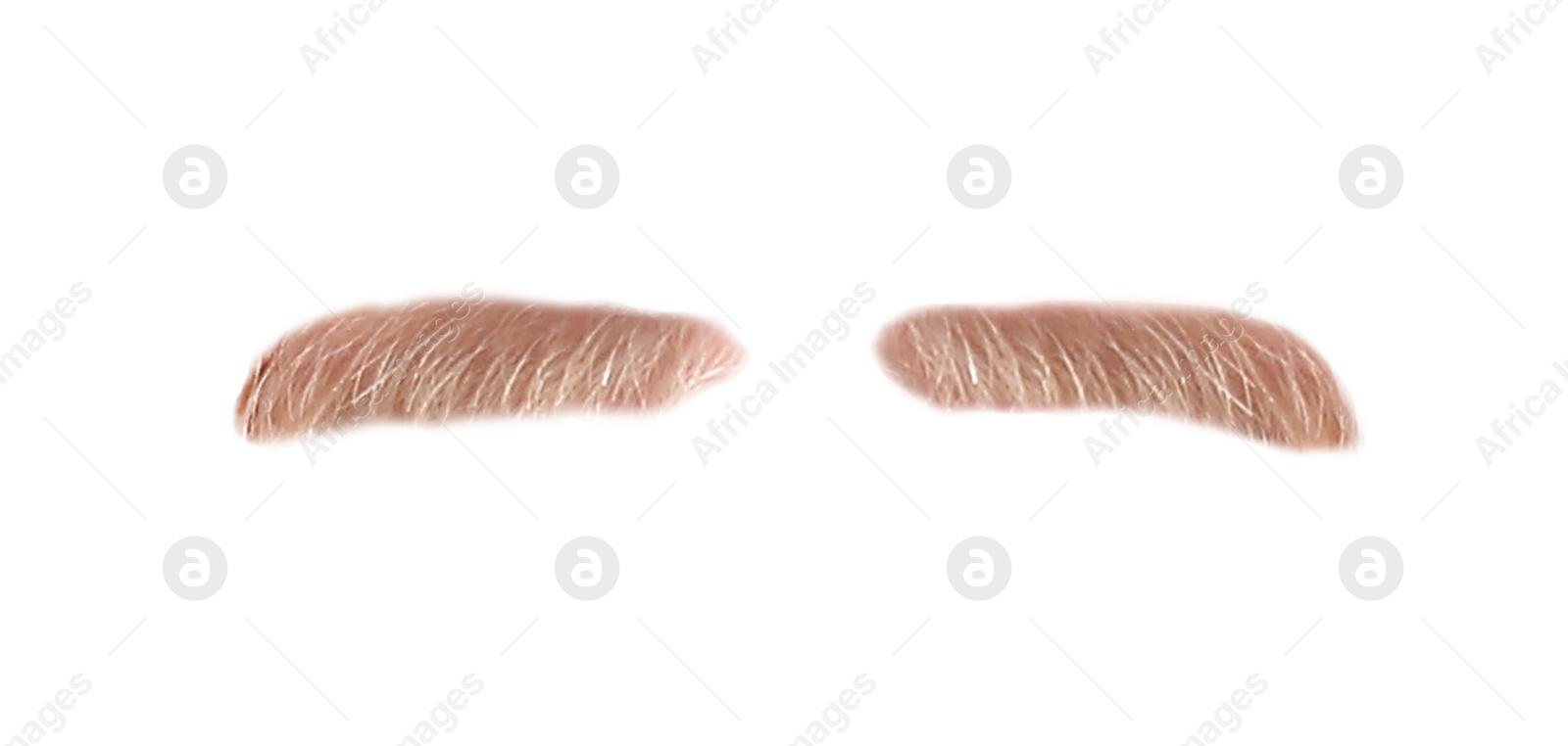 Image of Stylish blonde mustache isolated on white. Facial hair