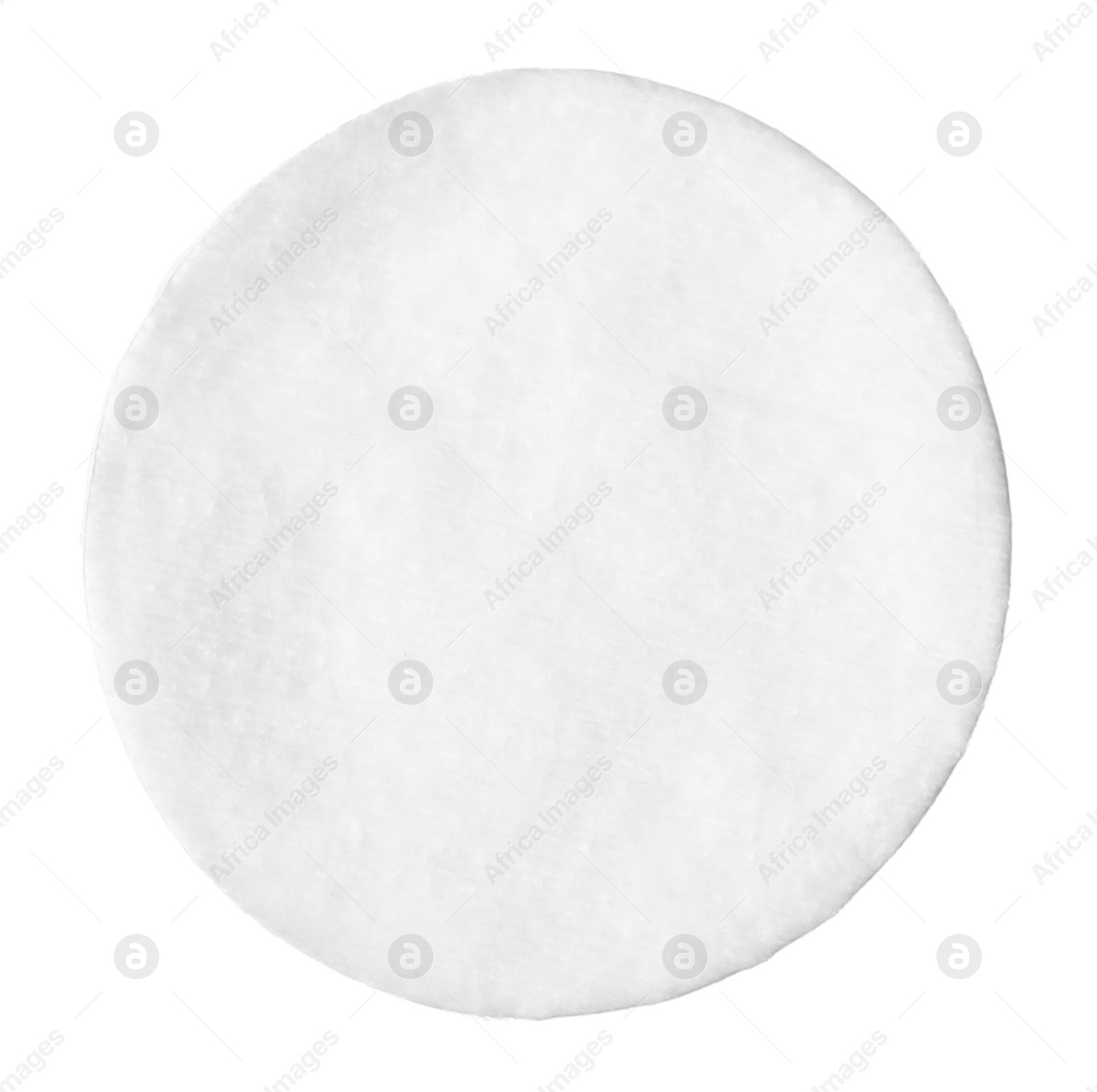 Photo of One clean cotton pad isolated on white