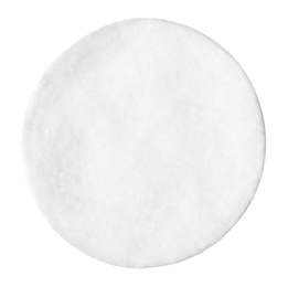 Photo of One clean cotton pad isolated on white