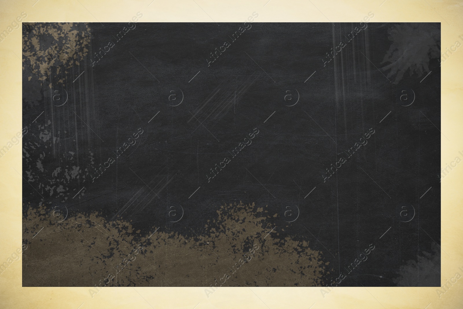 Image of Old paper photo with empty space. Mockup for design