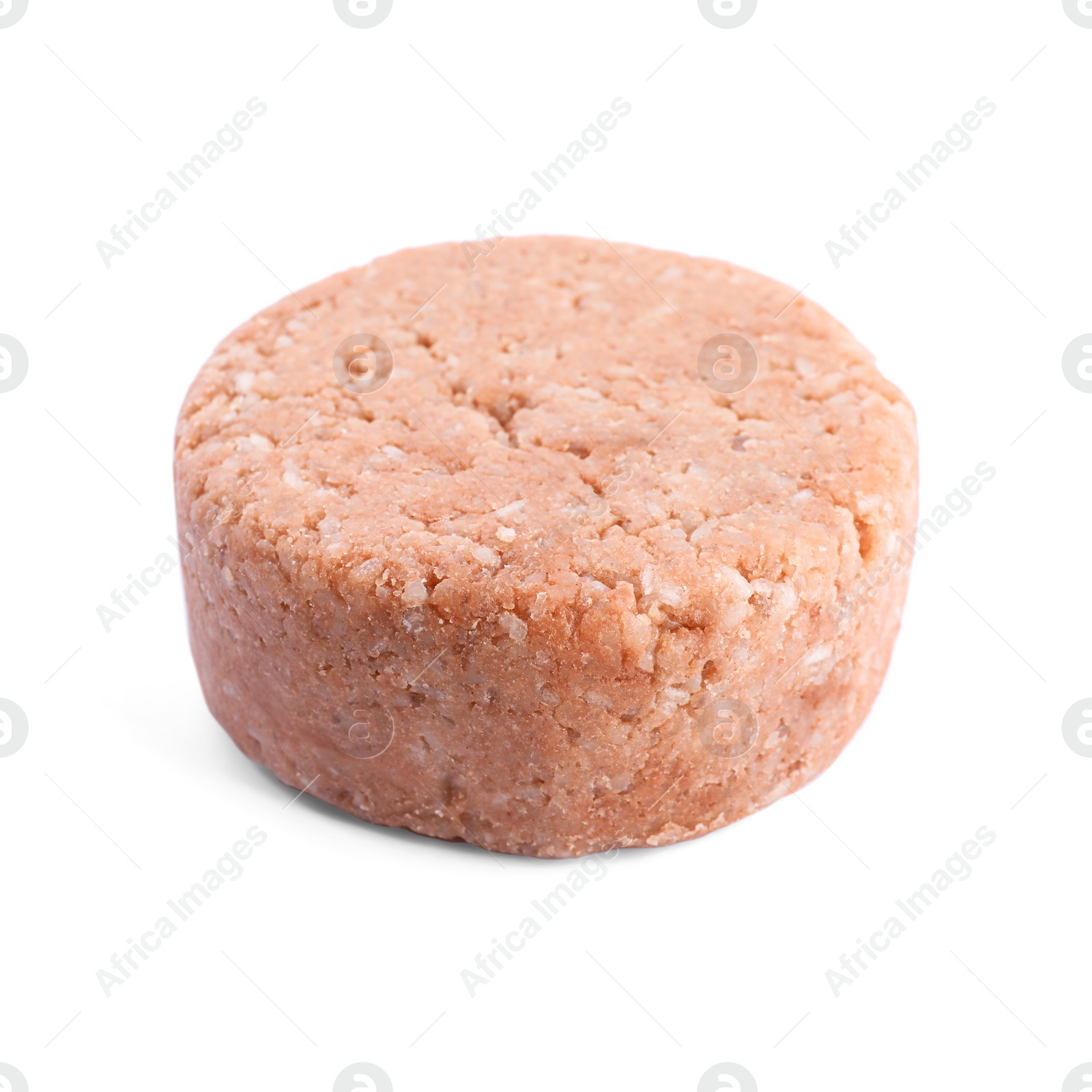 Photo of Solid shampoo bar isolated on white. Hair care