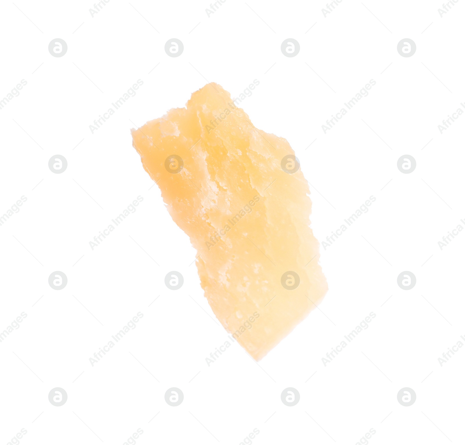 Photo of Piece of delicious parmesan cheese isolated on white