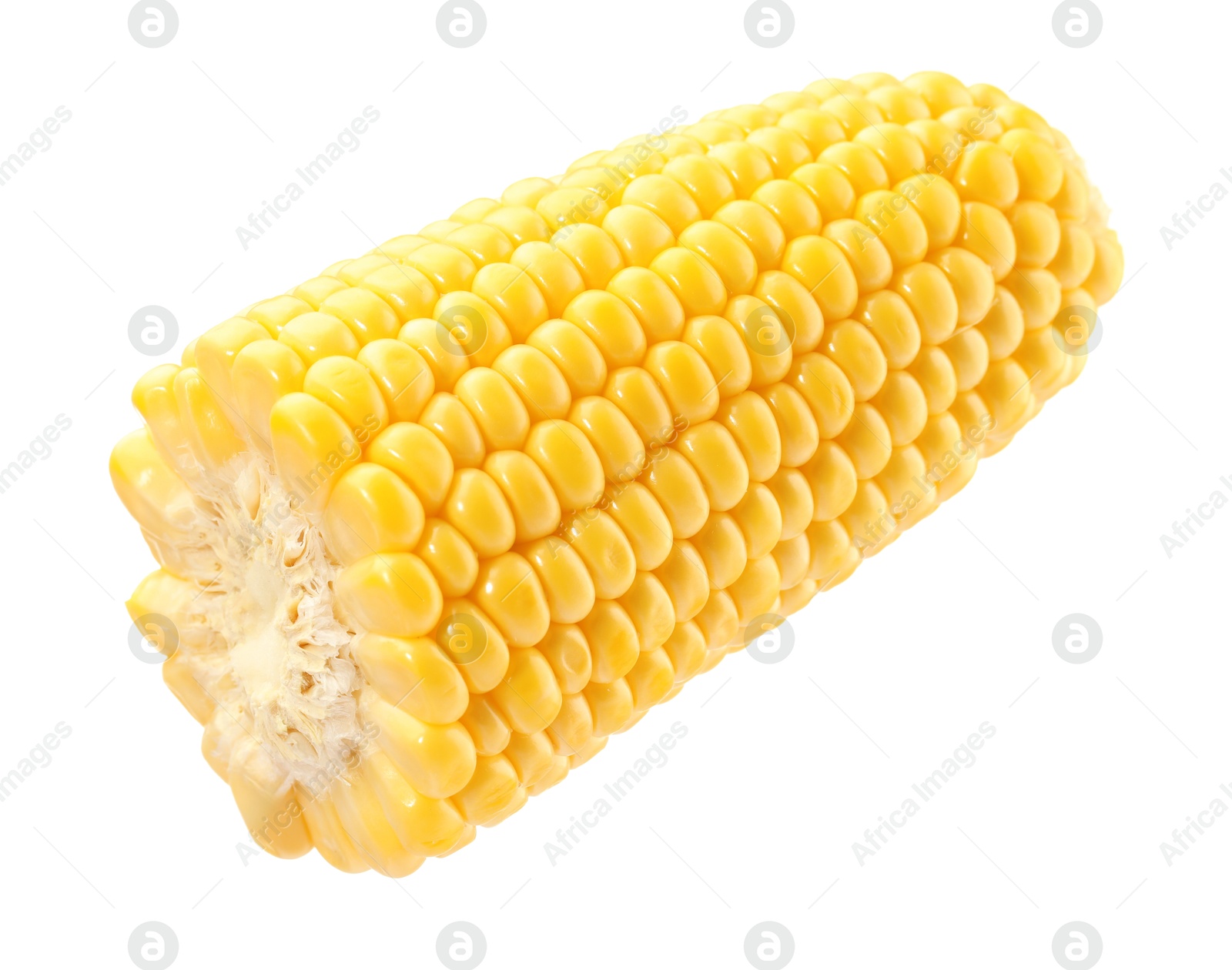 Photo of Half of fresh corncob isolated on white