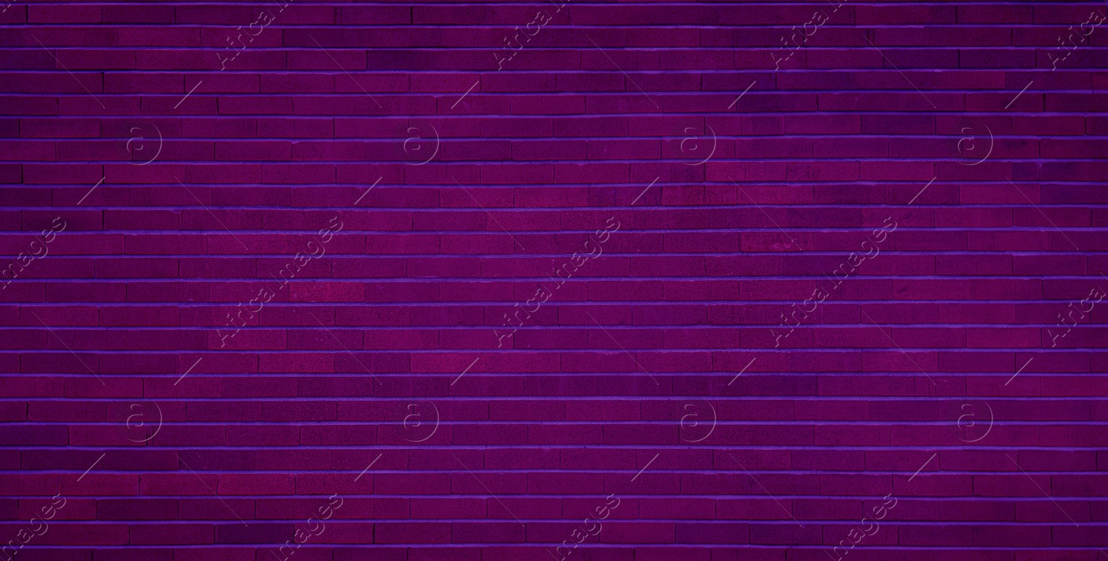 Image of Purple brick wall, banner design. Halloween background