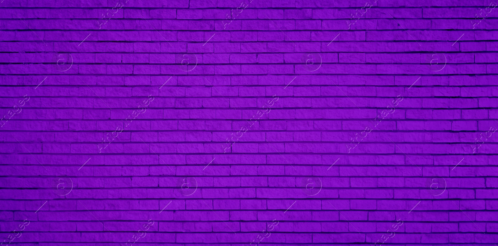 Image of Violet blue brick wall, banner design. Halloween background