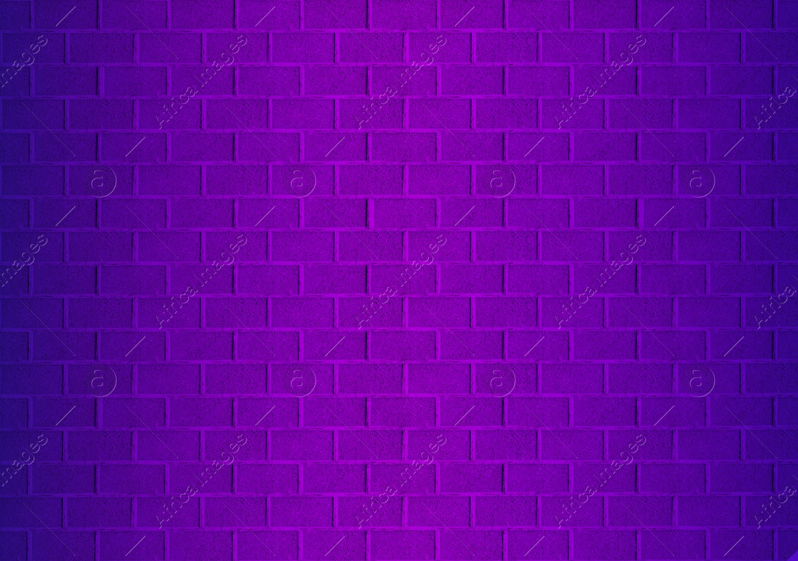 Image of Violet and blue gradient brick wall. Halloween background