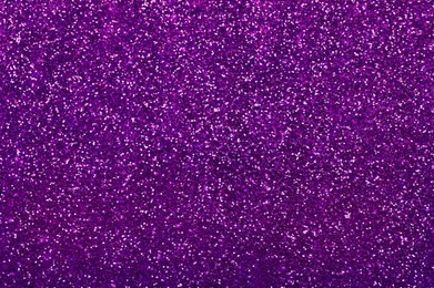 Shiny purple glitter, top view. Halloween background