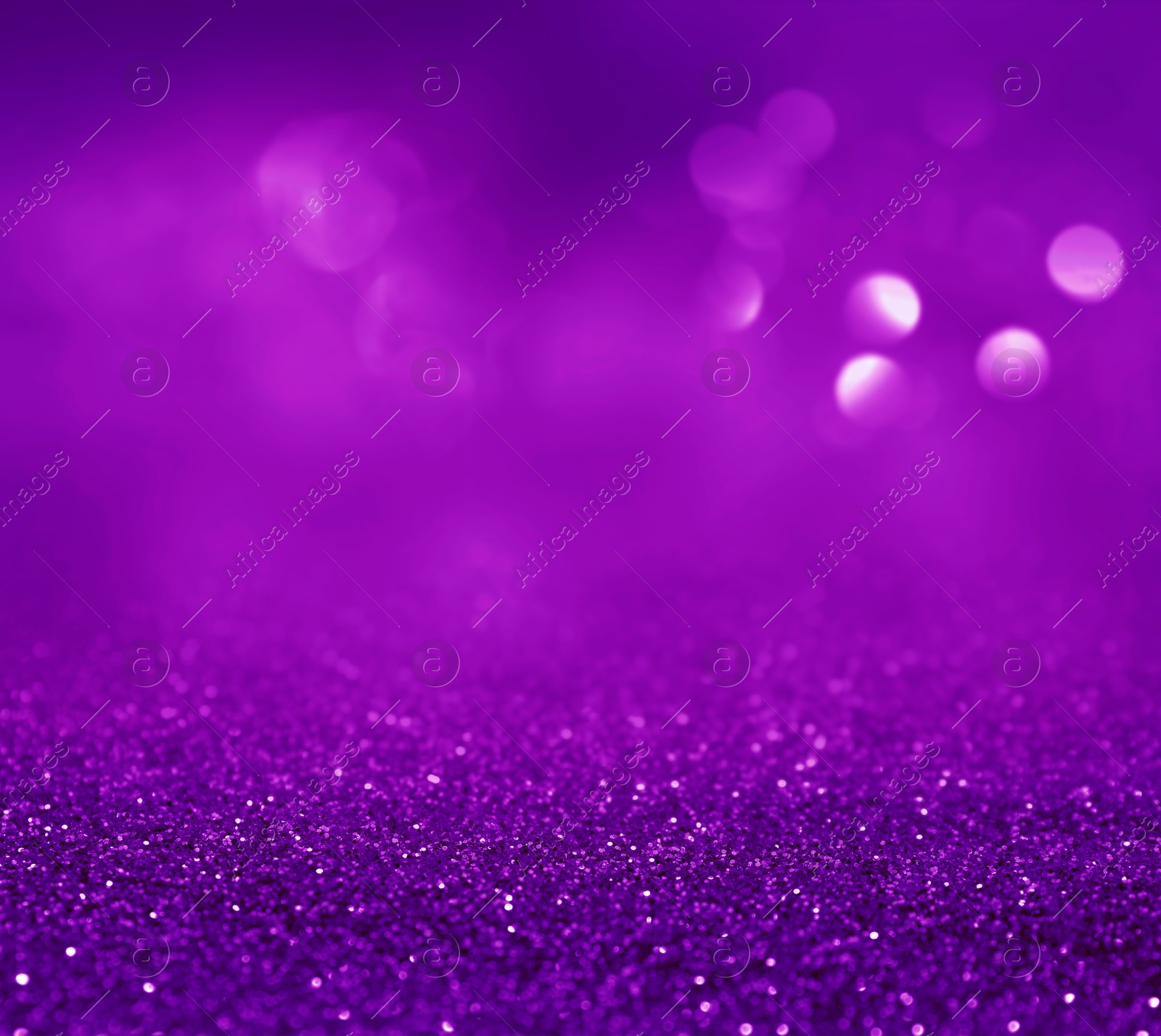 Image of Shiny purple glitter, closeup. Halloween background, bokeh effect