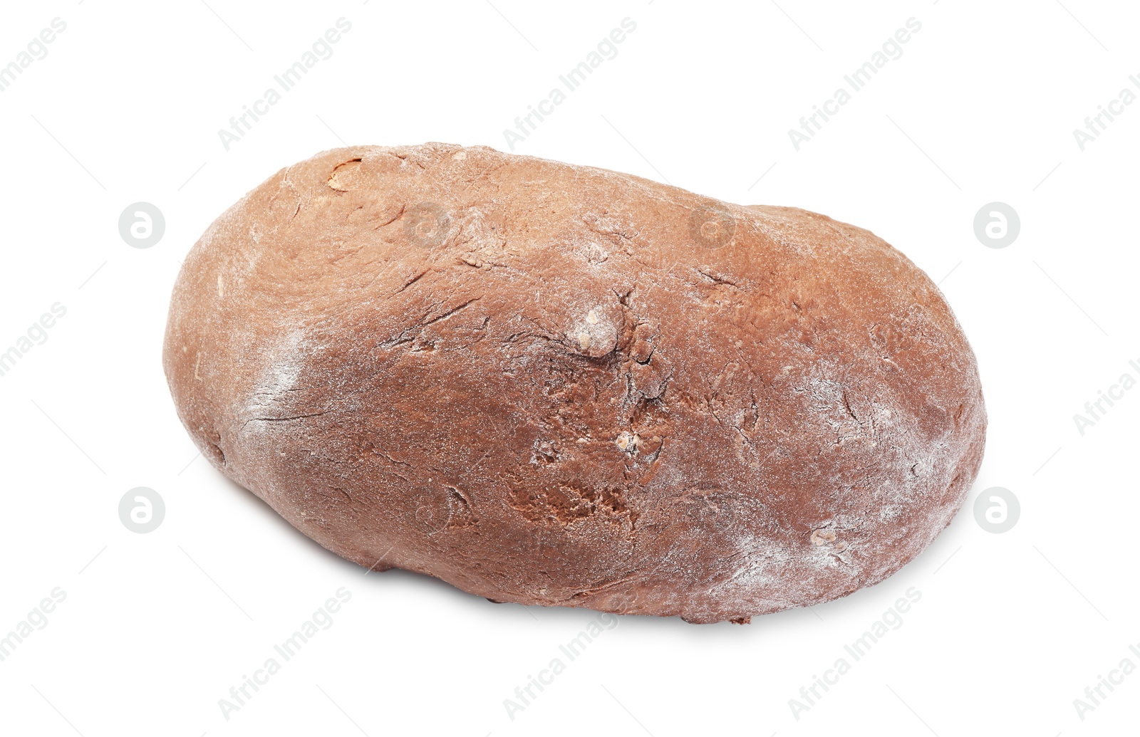 Photo of Chocolate dough isolated on white. Making cookies