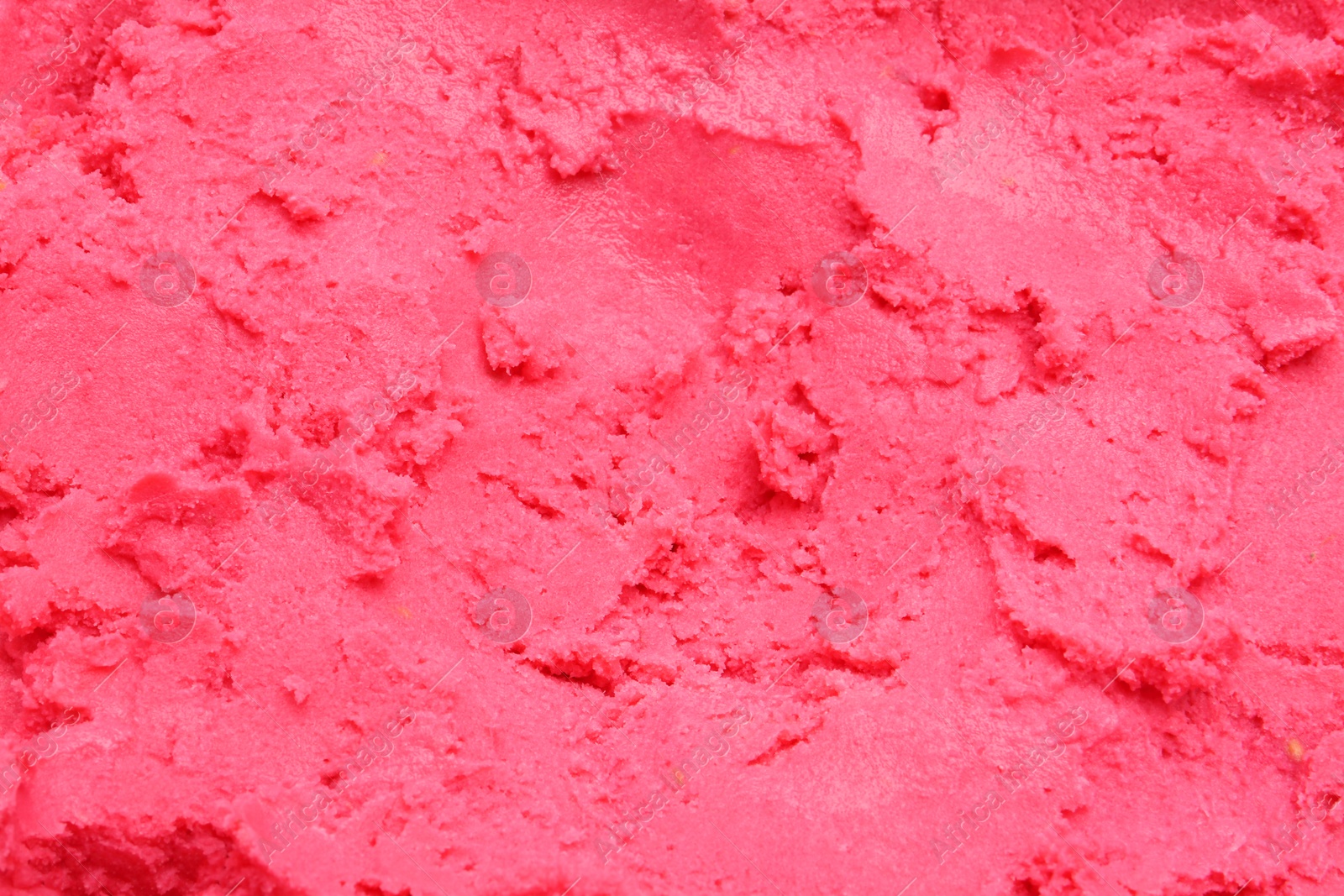 Photo of Texture of tasty berry sorbet as background, closeup