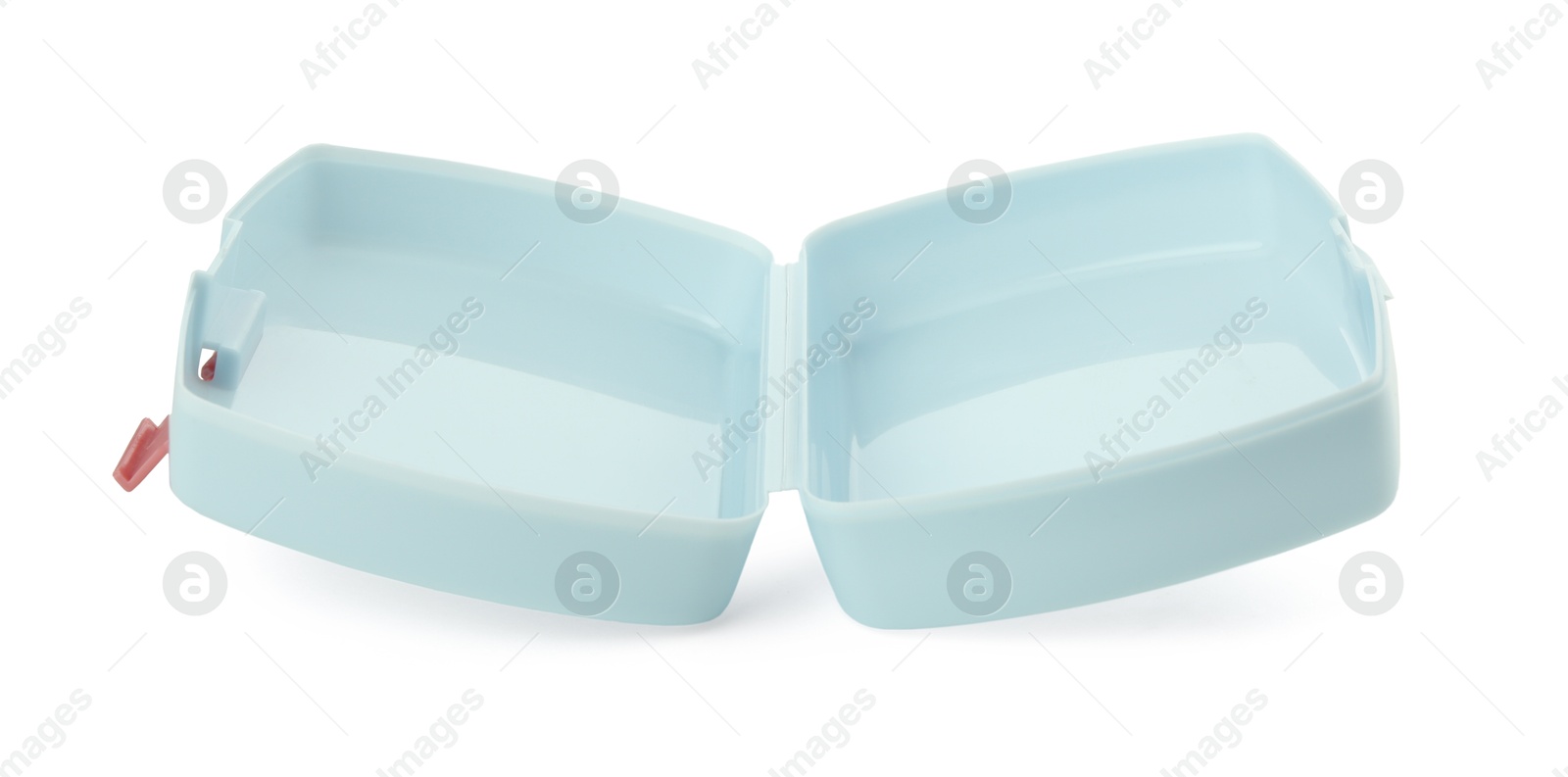 Photo of Empty plastic lunch box isolated on white