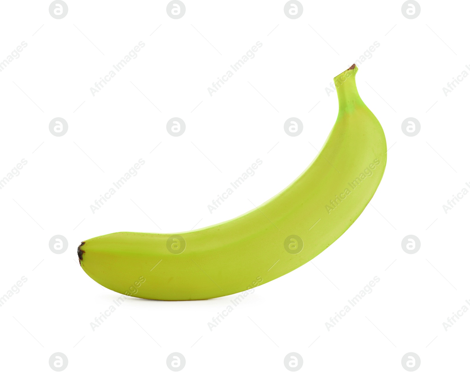 Image of Fresh ripe green banana isolated on white