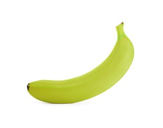 Image of Fresh ripe green banana isolated on white