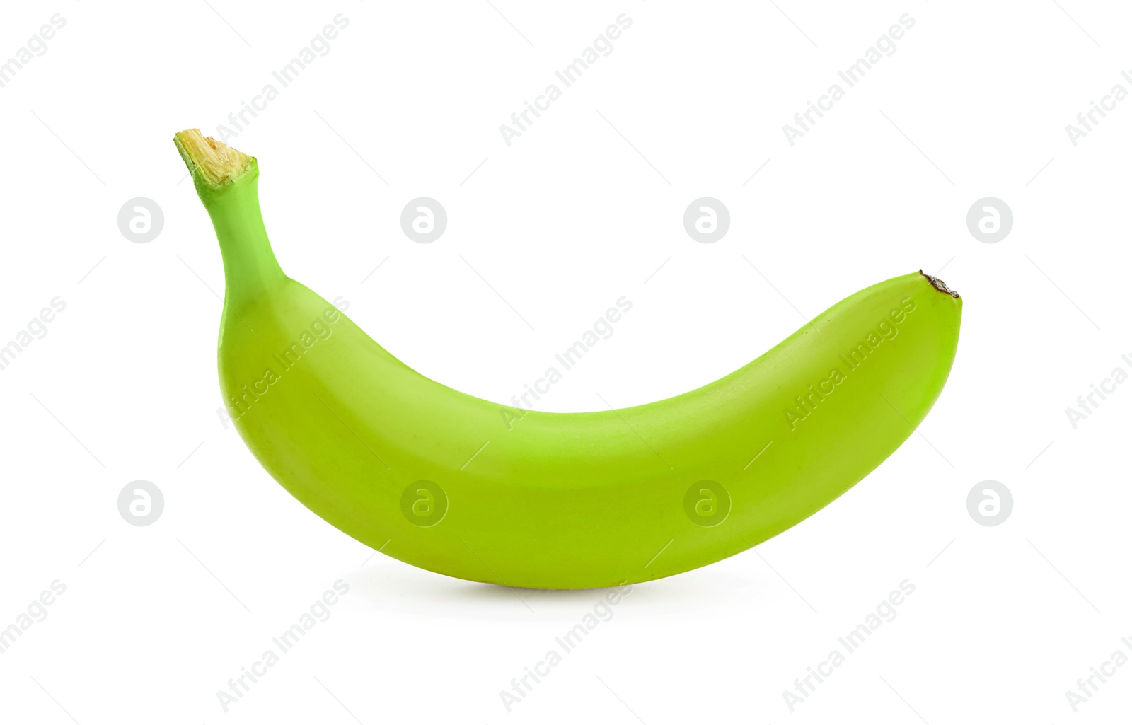 Image of Fresh ripe green banana isolated on white