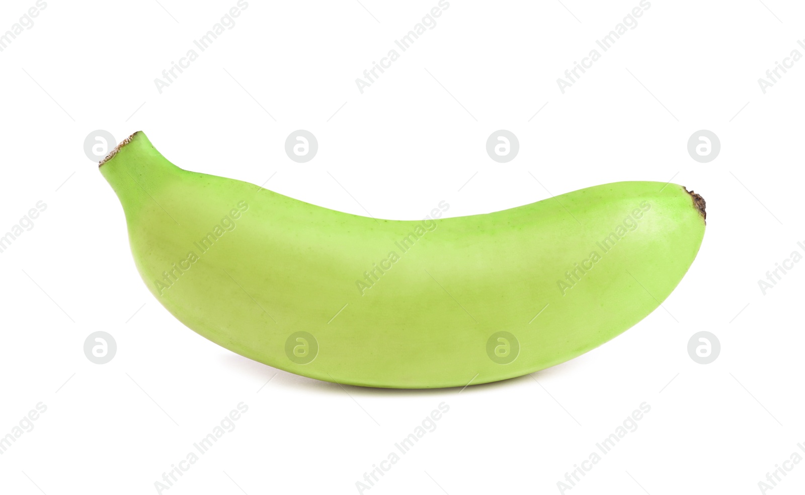 Image of Fresh ripe green banana isolated on white