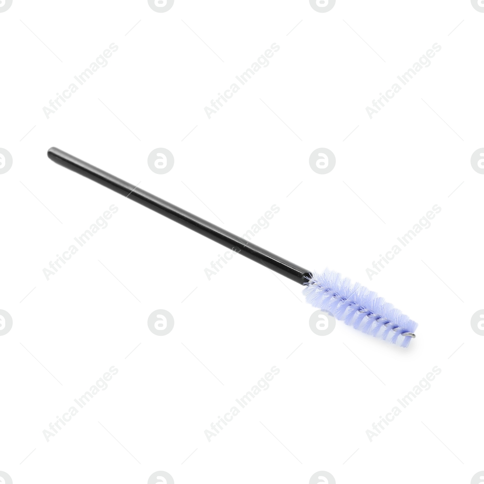 Photo of Disposable makeup brush isolated on white, top view