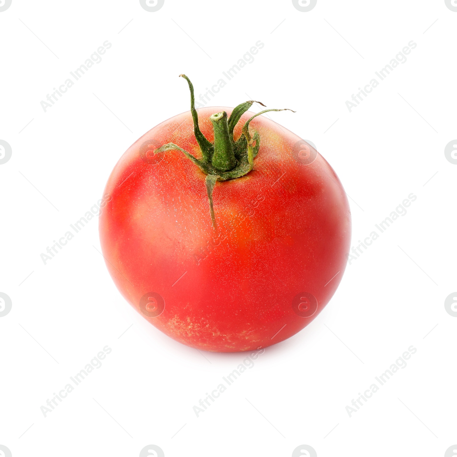 Photo of Fresh ripe pink tomato isolated on white