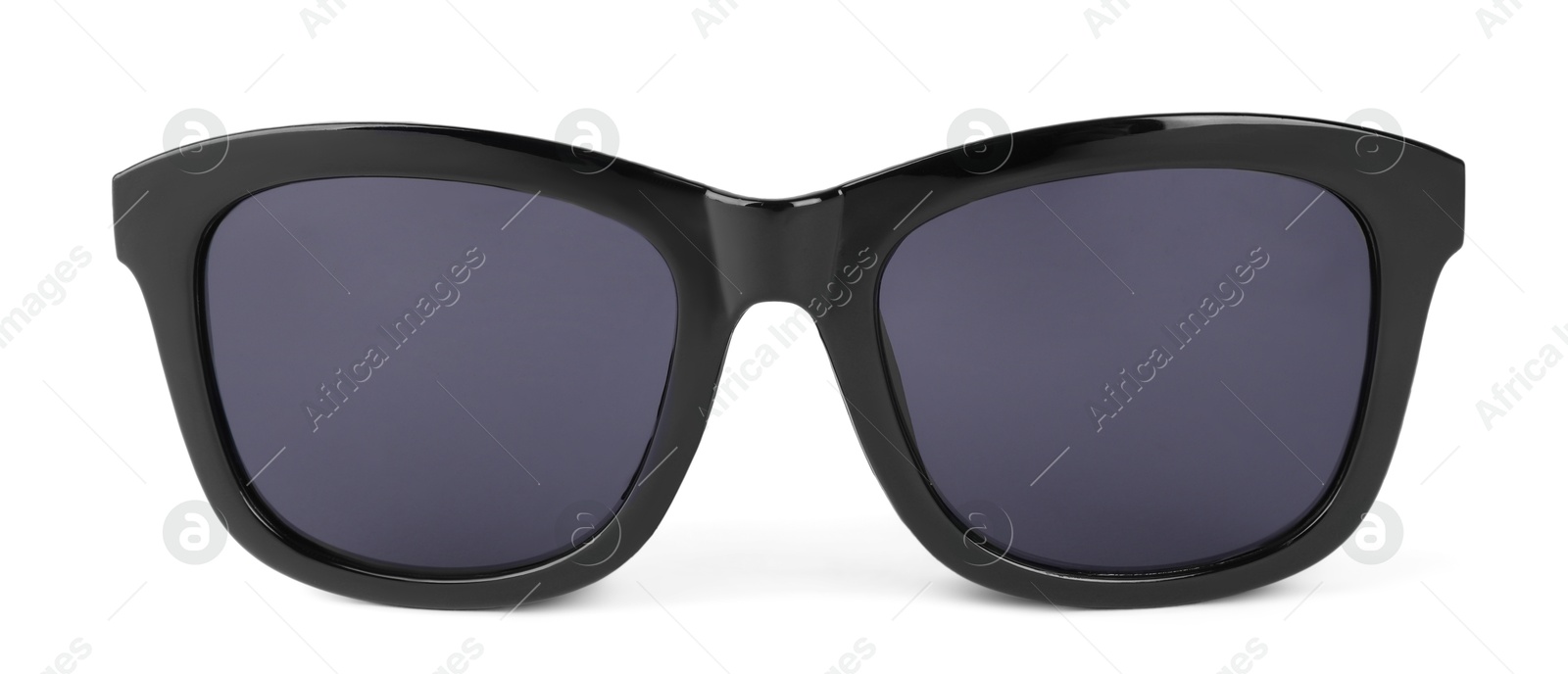 Image of Sunglasses with black frame isolated on white